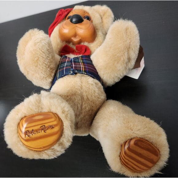 Vintage Robert Raikes Original "54191 Papa Bear" Wooden Face Doll w/ tags - Picture 5 of 11